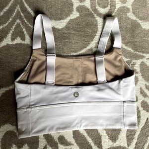 White Lululemon Sports Bra Size 4